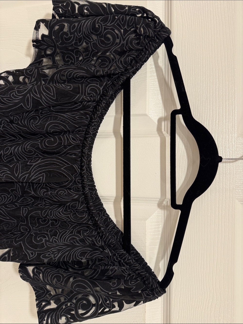 Soma Sundress Black Lace Maxi Dress Off shoulder Sleeves - Picture 4 of 7
